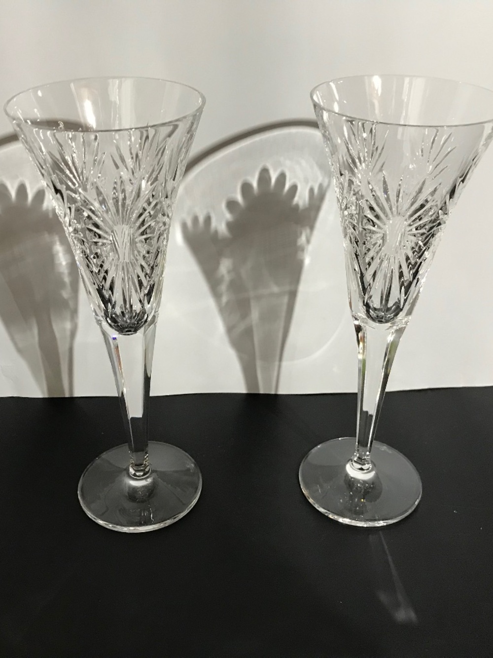 Waterford Crystal 9.5” Champagne Toasting Flute - Millennium Health Set of 2